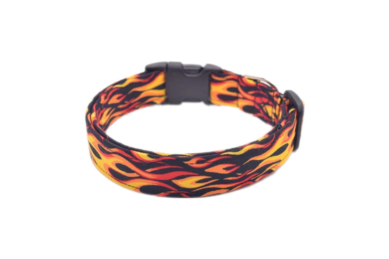 Flame store dog collar