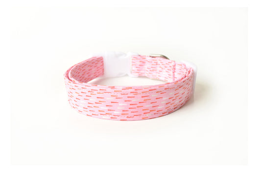 Pastel Pink Rain Dog Collar